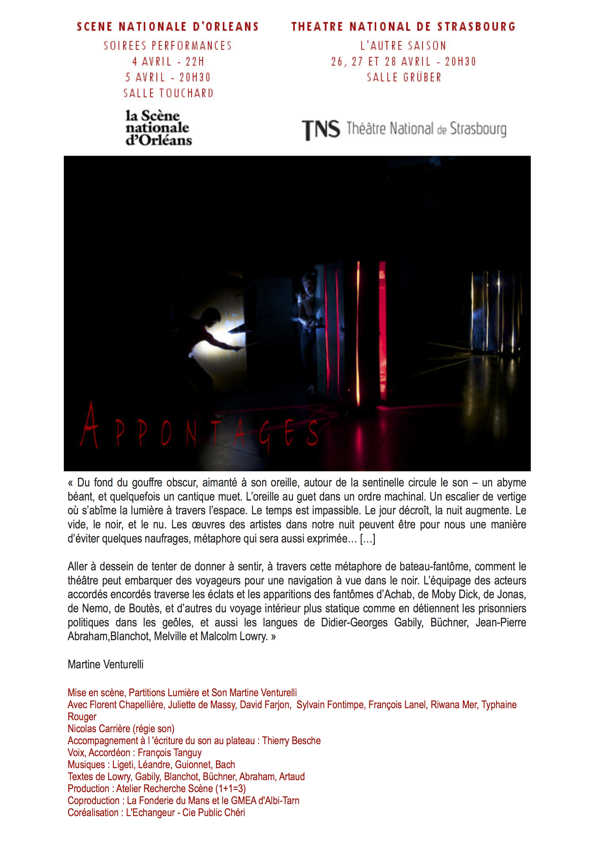 Appontages Avril 2017